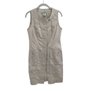 Gerard Darel Y2K Khaki Sleeveless Cargo Dress